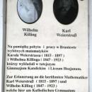 Karl Weierstraß Karol Weierstrass Wilhelm Killing